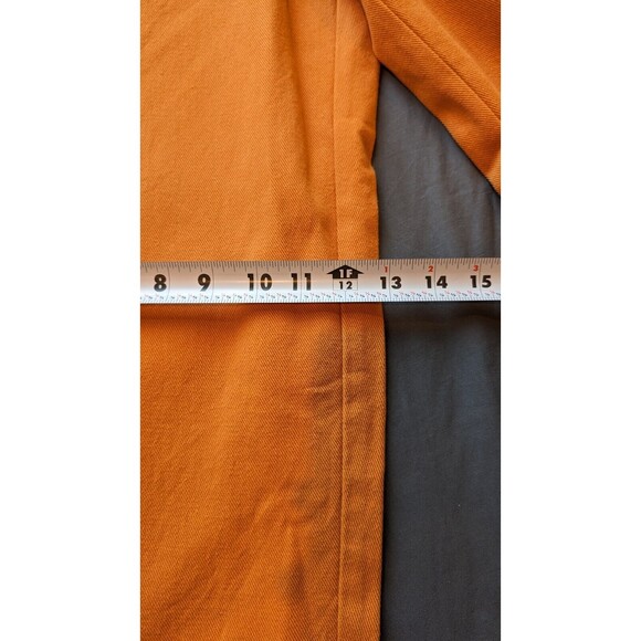 VTG CLENCH JEANS Orange Denim 36x32/31 Baggy Carpenter Wide Skater JNCO Style - Picture 13 of 13